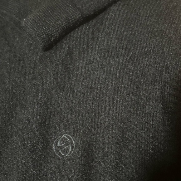 Gucci Black 100% Cashmere Mock Neck Sweater Quiet Luxury Size XS/S - Picture 5 of 11